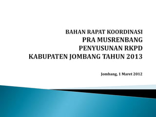 Jombang, 1 Maret 2012
 