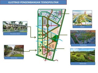 ILUSTRASI PENGEMBANGAN TEKNOPOLITAN




                                       Industri




 Perumahan Deret




                                      Taman Kota




 Taman Kota



                                      Taman Kota
 