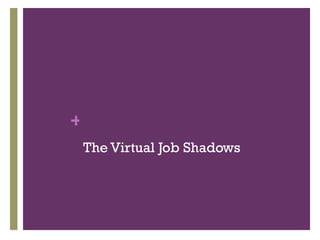 The Virtual Job Shadows 