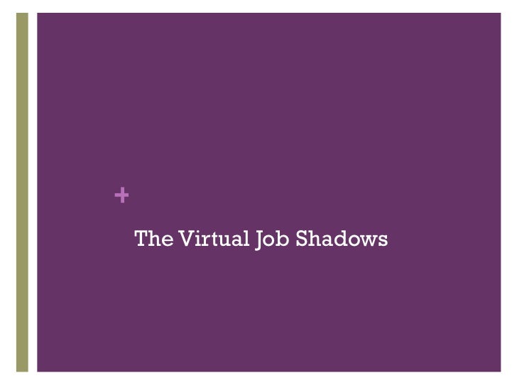 virtual job shadow an virtual job shadow an