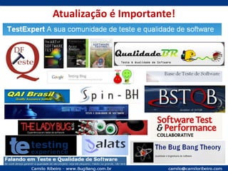 Analista de TesteSegundo o RUP, o Analista de testes possui atribuições mais relacionadas à criação dos testes e análise dos requisitos do que à execução dos testes. Ele é responsável por definir o que deve ser testado, quais os resultados são esperados para cada um dos testes, identificar mudanças necessárias na documentação dos testes e detalhar os testes que devem ser executados pelo Testador.Analistas de teste trazem benefícios de testes melhor documentados, medidos e analisados do ponto de vista da cobertura, medições de defeitos, processo de teste melhor definido, maior probabilidade de atendimento dos requisitos (principalmente funcionais), senso crítico mais apurado, melhor auto-gerenciamento e consequentemente melhoria da eficácia e eficiência dos testes do que em organizações com apenas TestadoresCaracterísticas importantes para um Analista de Teste:Boa habilidade analítica, uma mente desafiadora e curiosa, atenção aos detalhes e tenacidade, entendimento de falhas de software comuns, conhecimento do domínio, conhecimento do sistema ou aplicativo em teste, experiência em vários esforços de teste.