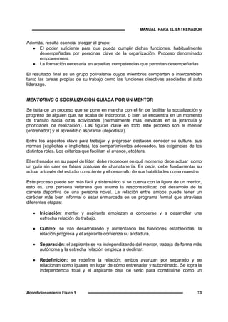 Papel Del Entranador