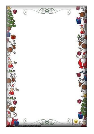 Papel e envelopes de natal