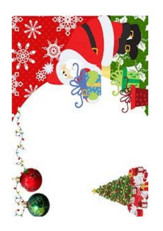 Papel e envelopes de natal