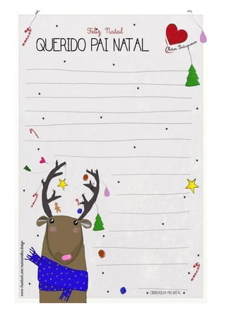 Papel e envelopes de natal