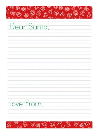 Papel e envelopes de natal