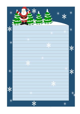 Papel e envelopes de natal