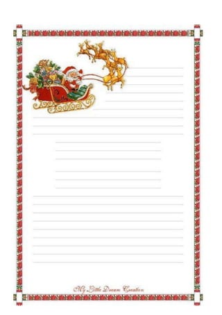 Papel e envelopes de natal