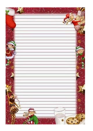 Papel e envelopes de natal