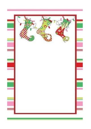 Papel e envelopes de natal