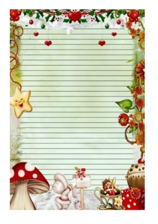 Papel e envelopes de natal