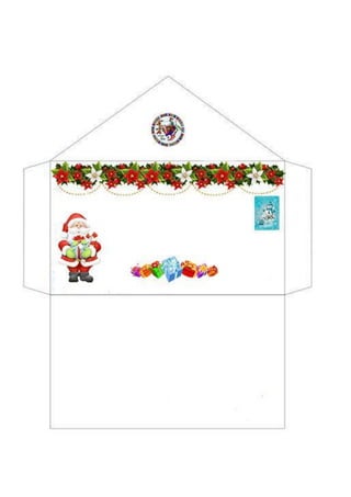 Papel e envelopes de natal