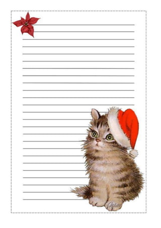 Papel e envelopes de natal