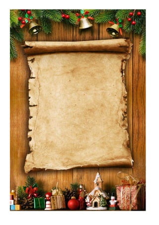 Papel e envelopes de natal