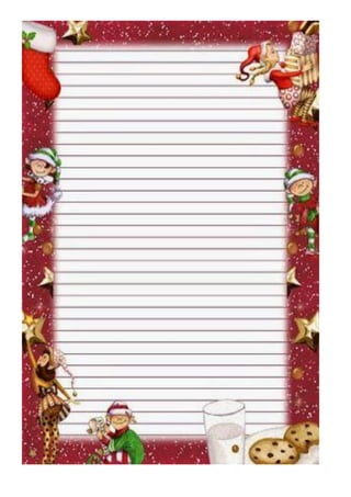 Papel e envelopes de natal