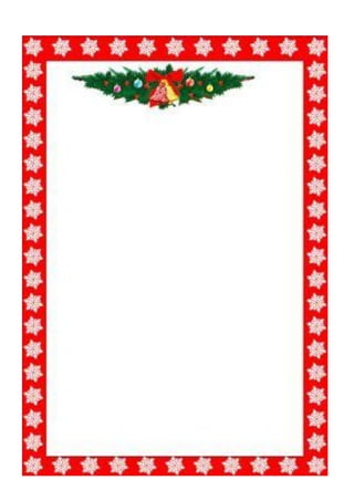 Papel e envelopes de natal