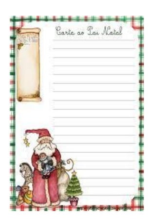 Papel e envelopes de natal