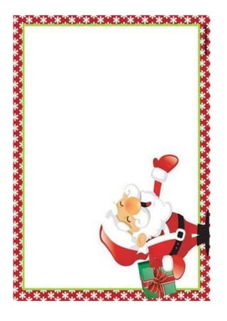 Papel e envelopes de natal