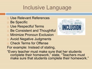 Inclusive Language Ritten Text Examples MLA 8th and 9th Edition variations | PPTX