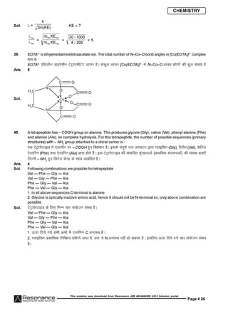 Resonance JEE Advanced Paper 1-solutions