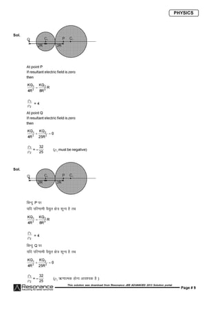 Resonance JEE Advanced Paper 1-solutions