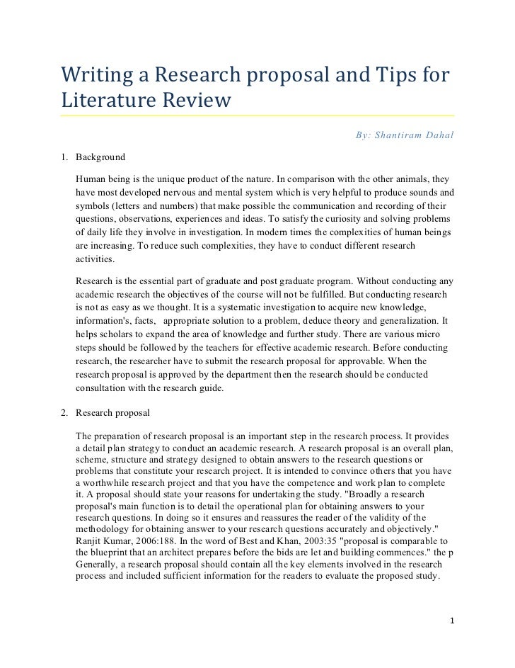 Writing literature review thesis