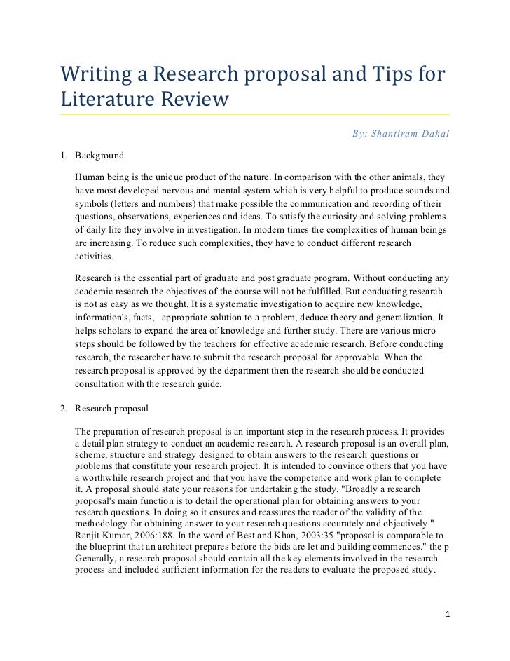 Literature review examples — e graduate research school