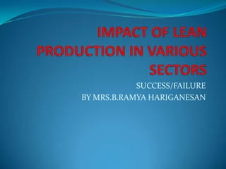 SUCCESS/FAILURE
BY MRS.B.RAMYA HARIGANESAN
 