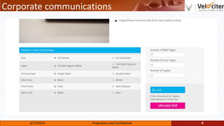 Corporate communications
8Proprietary and Confidential6/17/2014
 