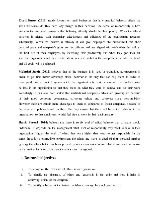 research paper on business ethics