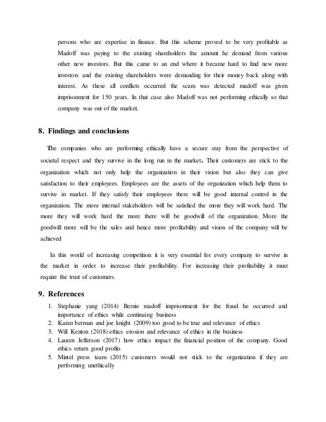 research paper on business ethics