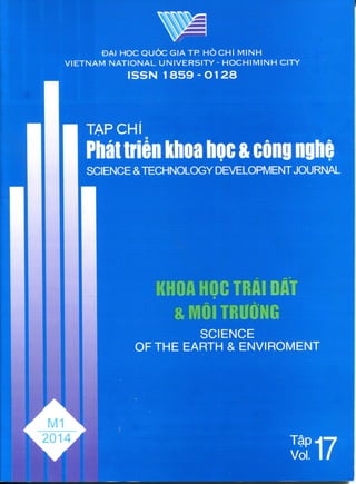 Using multivariate statistical techniques to assess water quality of Nhu Y river in Thua Thien Hue province