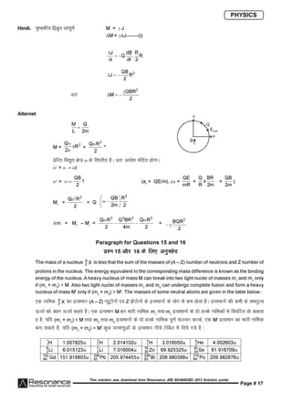 Resonance JEE Advanced Paper 2-solutions