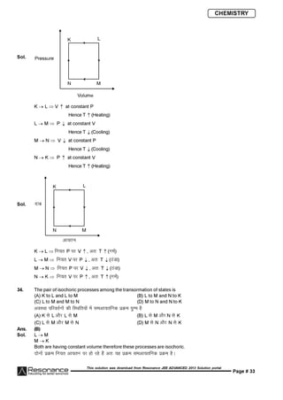 Resonance JEE Advanced Paper 2-solutions