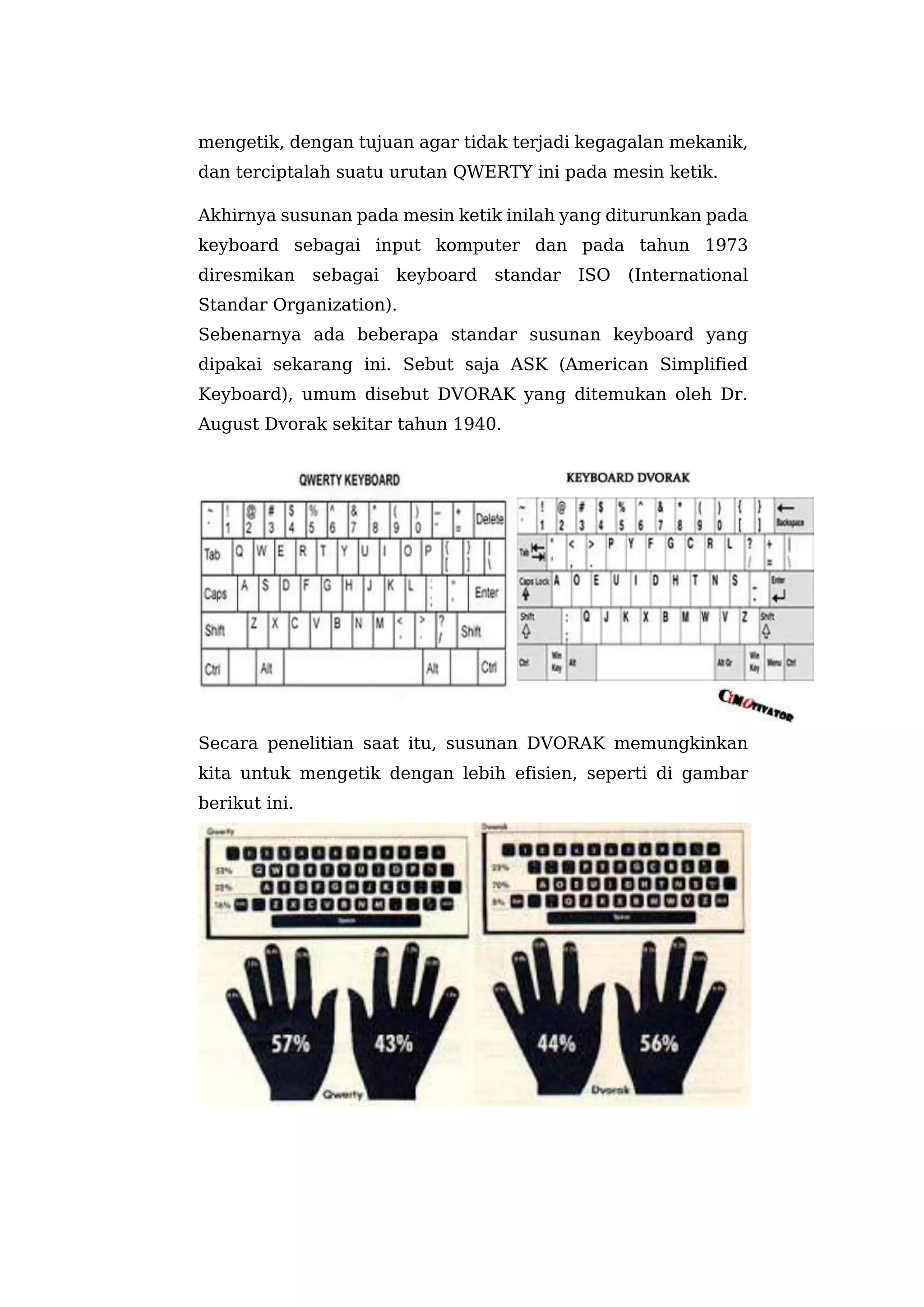 Urutan R1 R2 R3 R4 Keyboard Paper Pengantar Teknologi Informasi - Perkembangan Komponen Hardware | PDF