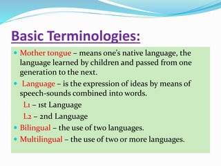 Combined Language MULTILINGUAL CHARACTERS OF CURRICULUM | PPTX
