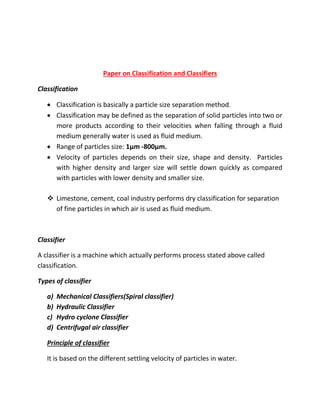 Paper on-classification-and-classifiers | PDF