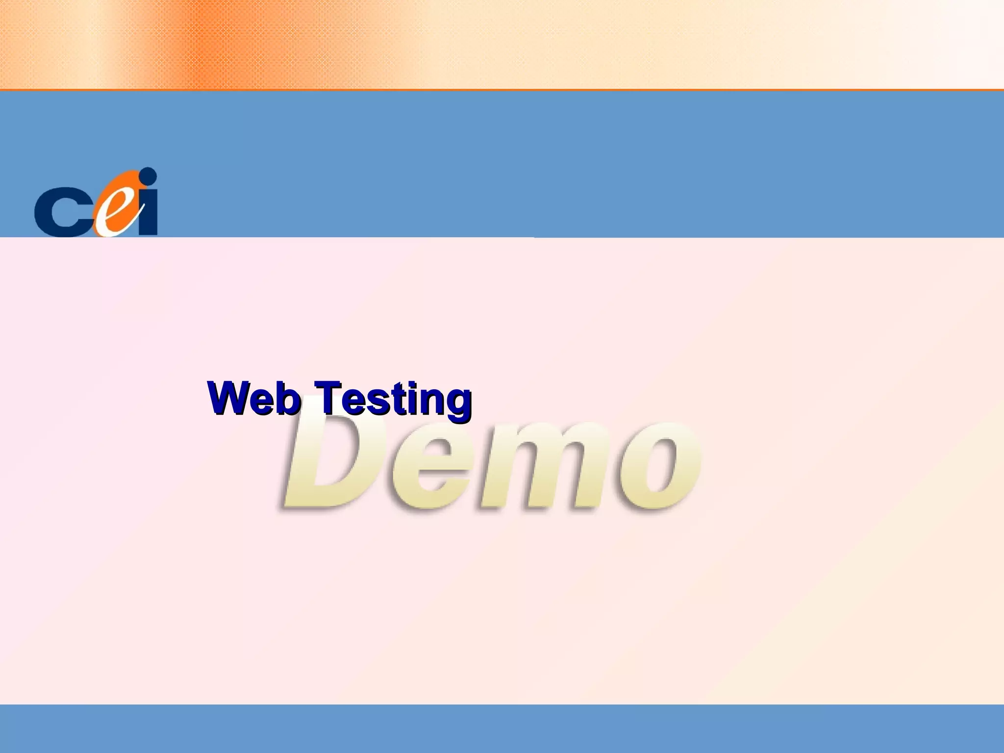 Web Testing 