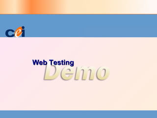 Web Testing 