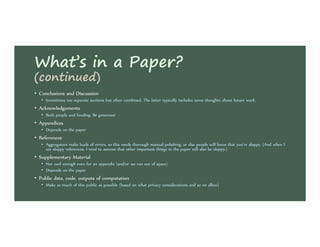 Tutorial on Paper-Writing in Applied Mathematics (Preliminary Draft of ...