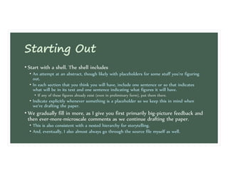 Paper Writing in Applied Mathematics (slightly updated slides) | PDF