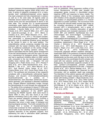COPPER (II) PHENANTHROLINE COMPLEXES: SYNTHESIS, SPECTROSCOPIC STUDY ...