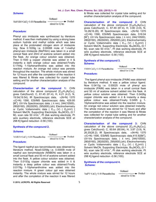 COPPER (II) PHENANTHROLINE COMPLEXES: SYNTHESIS, SPECTROSCOPIC STUDY ...