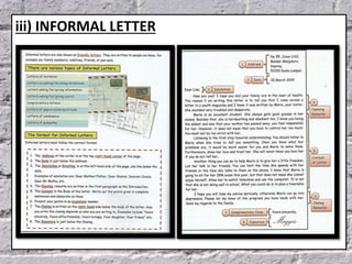 iii) INFORMAL LETTER
 