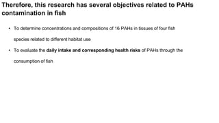 Distribution and human health risk assessment of PAHs in four fish ...