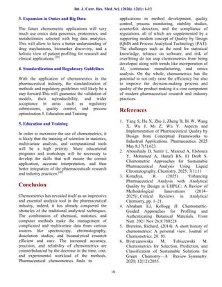 A Review on Chemometrics and Application of Chemometrics in ...