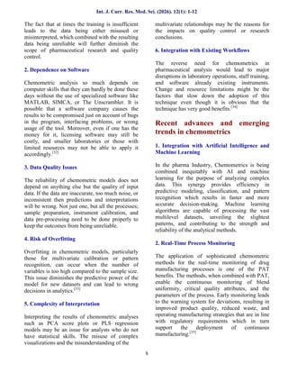 A Review on Chemometrics and Application of Chemometrics in ...