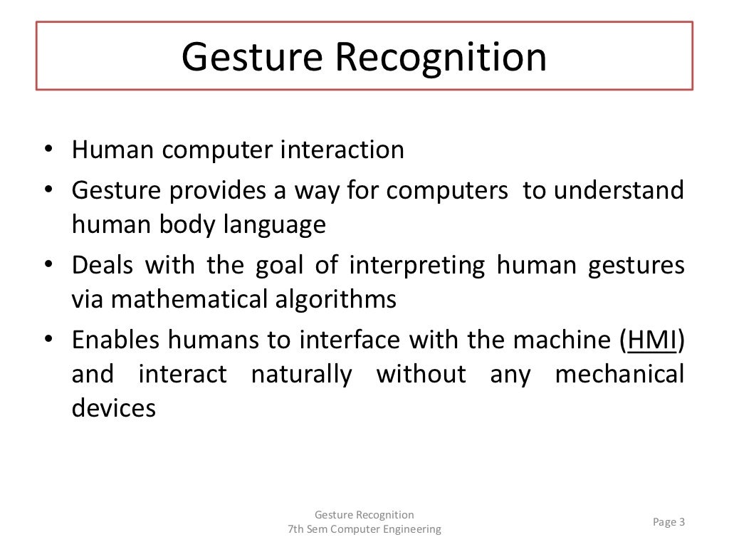 Gesture Recognition