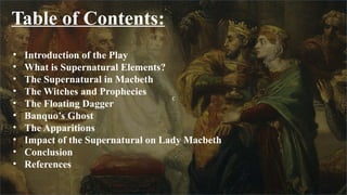 The Supernatural Elements in Macbeth and Their Influence on Characters ...
