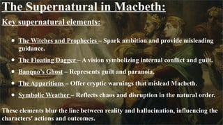 The Supernatural Elements in Macbeth and Their Influence on Characters ...